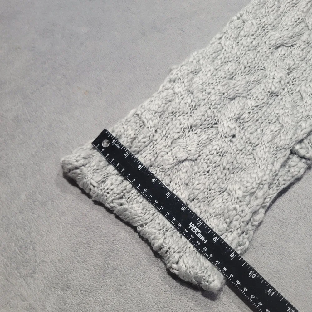 Hobby Lobby Infinity Scarf Women Gray Cable Knit Chunky Winter Cozy Preppy‎